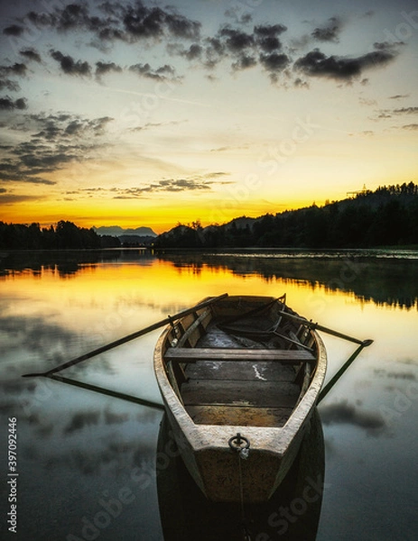 Fototapeta Abends am See