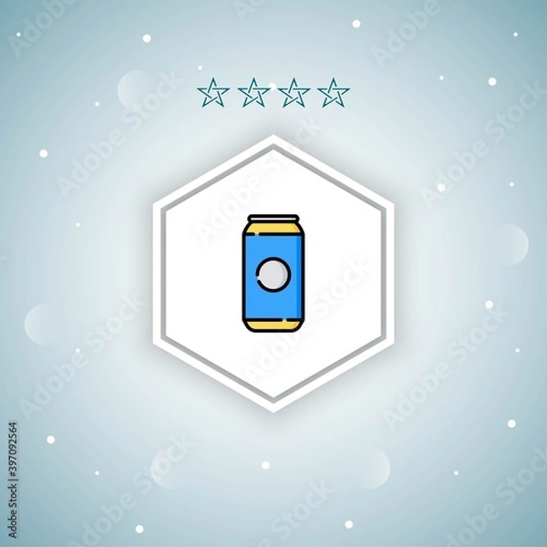 Fototapeta     beer   vector icon modern