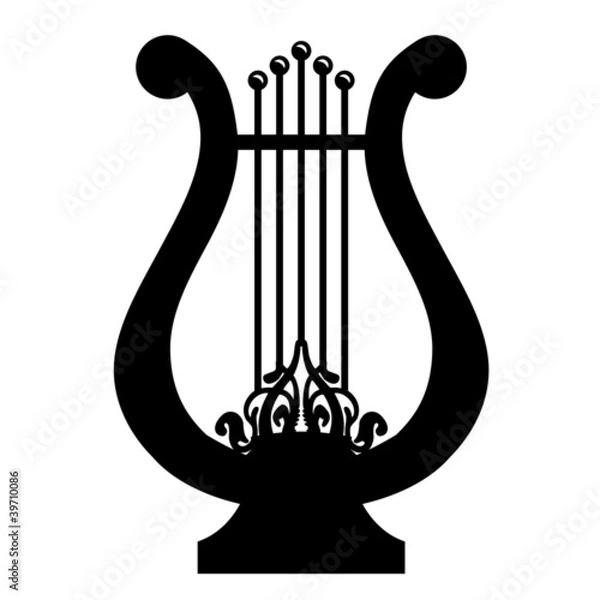 Obraz Vector illustration of lyre