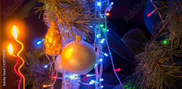 Obraz christmas tree decorations