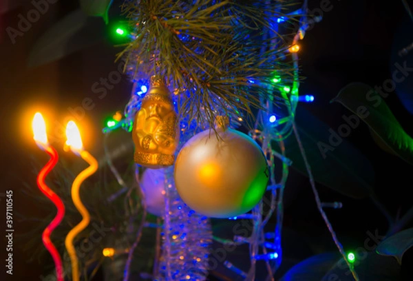 Obraz christmas tree decorations