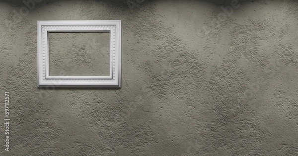 Obraz window on the wall with frame