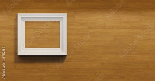 Obraz window on the wall with frame