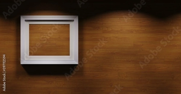 Obraz window on the wall with frame