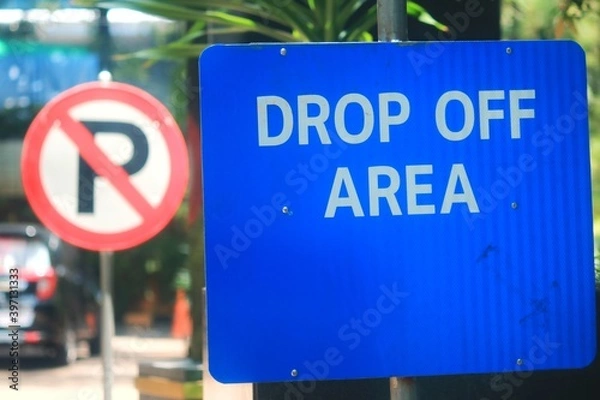 Obraz no parking sign