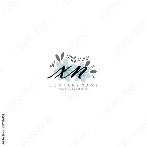 Fototapeta XN Initial handwriting logo template vector 