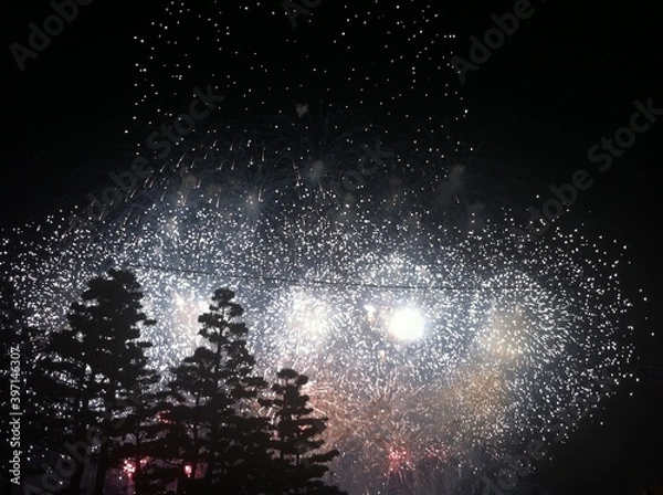 Obraz 광안리 불꽃축제의 아름다운 폭죽