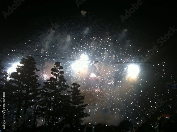 Obraz 광안리 불꽃축제의 아름다운 폭죽
