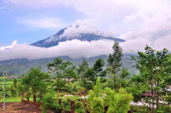 Fototapeta landscape with clouds