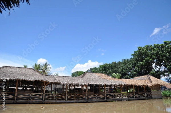 Obraz hut on the beach