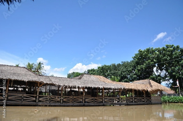 Obraz hut on the beach