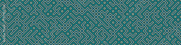 Fototapeta Abstract Geometric Pattern generative computational art illustration