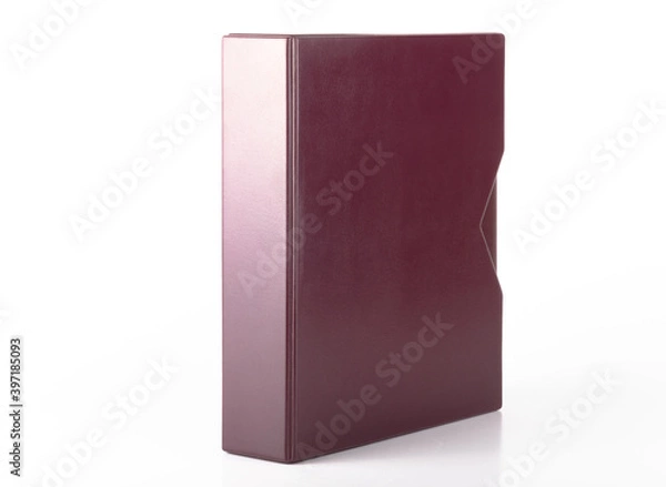 Fototapeta Brown Album for coins isolated on white background