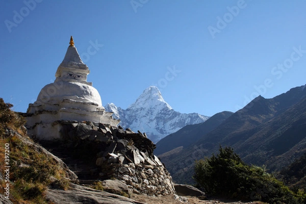 Fototapeta Buddyjski Chorten - Nepal