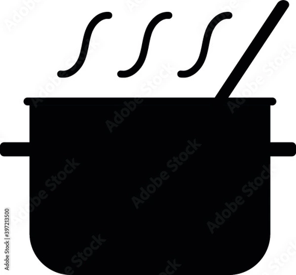 Fototapeta cooking pot vector