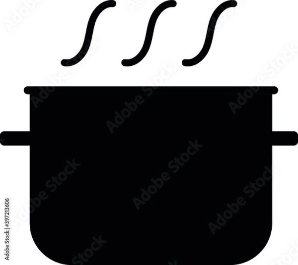 Fototapeta cooking pot vector