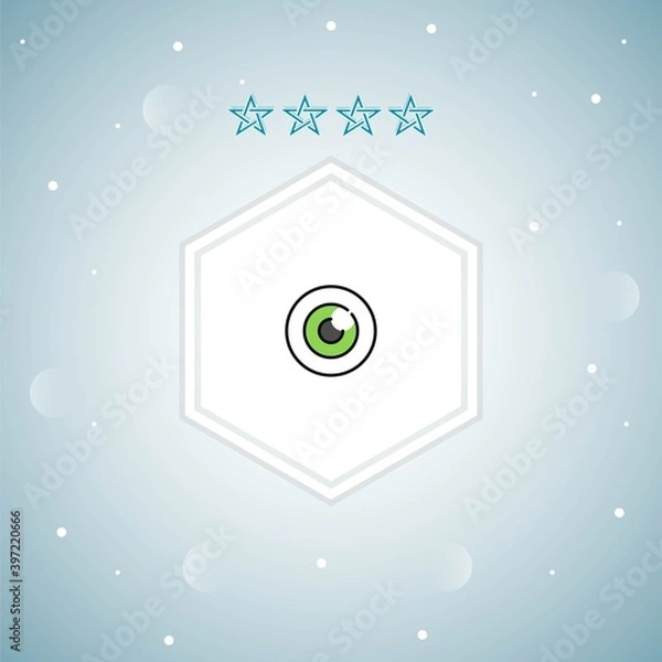 Fototapeta eye_  vector icons modern