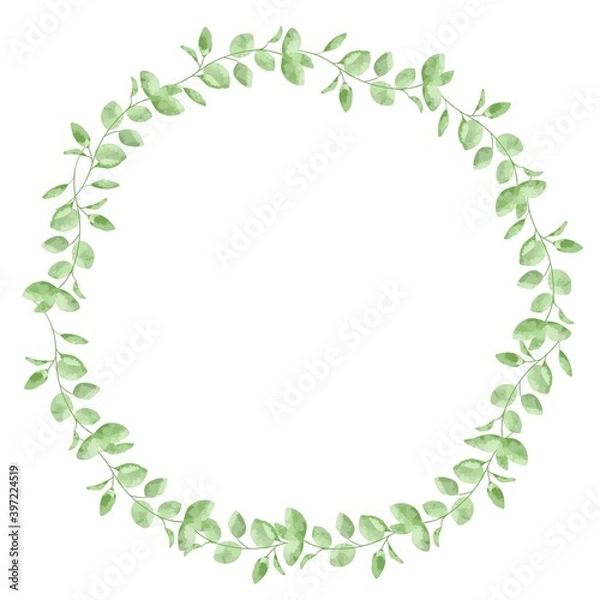 Obraz 優しいタッチのユーカリのフレーム