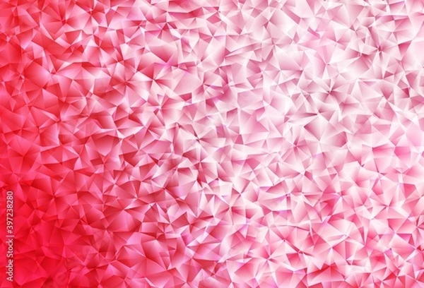 Fototapeta Light Red vector abstract mosaic background.