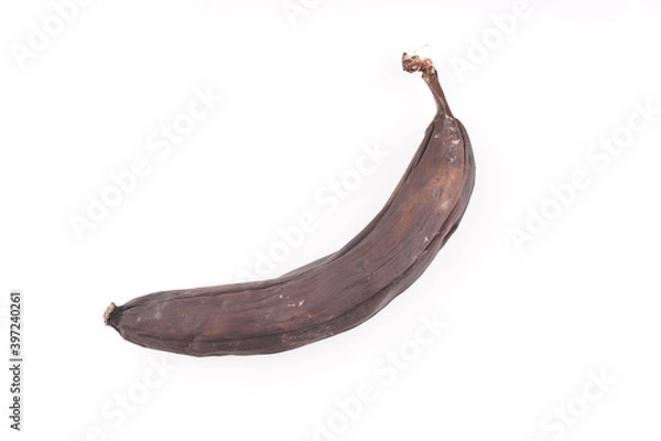 Obraz black banana on a white background