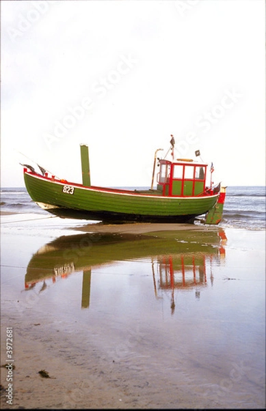 Fototapeta Fischkutter auf Usedom