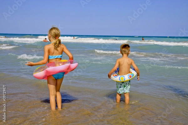 Obraz Enfants à la plage