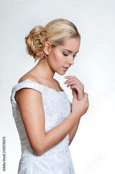 Obraz wunderschöne junge braut