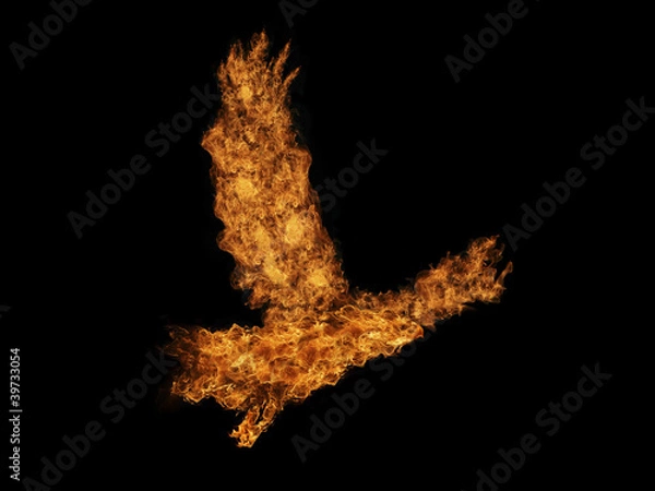 Obraz aigle en feu