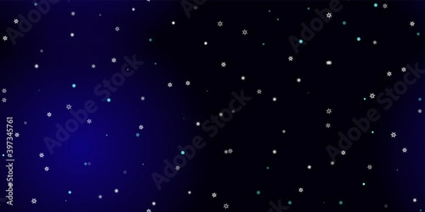 Fototapeta Falling Snowflakes seamless pattern flying snow