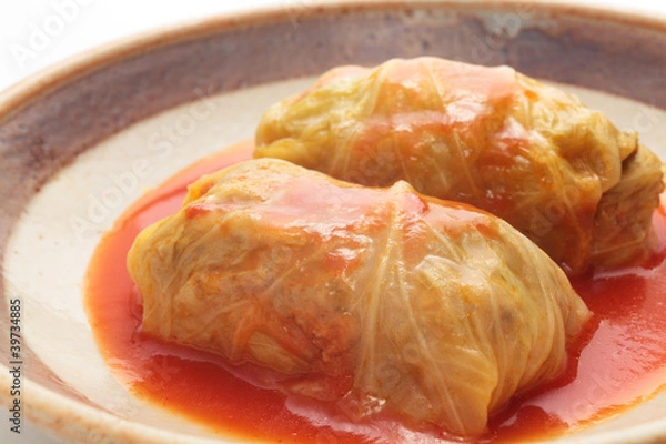 Obraz Cabbage roll with tomato sauce