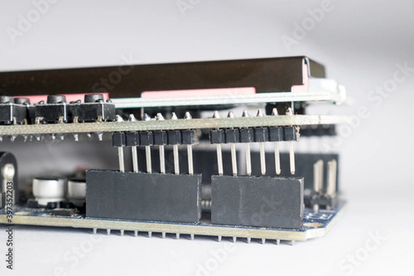 Obraz close up of a microcontroller