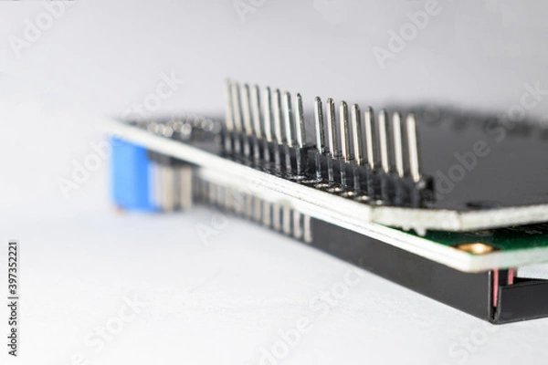 Obraz microcontroller isolated on white