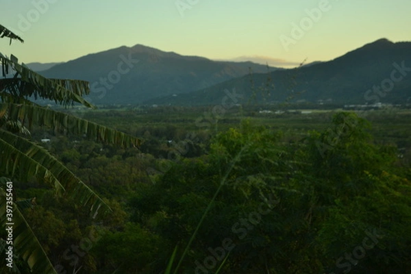 Obraz sunset over the mountains