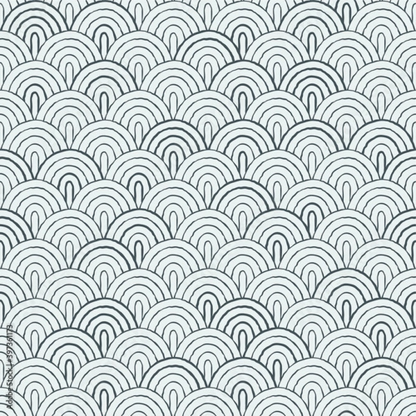 Fototapeta Handmade geometric seamless pattern