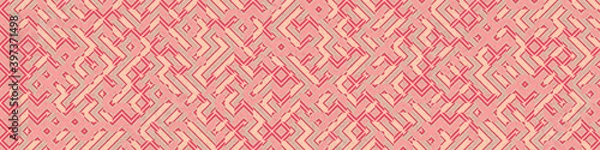 Fototapeta Abstract Geometric Pattern generative computational art illustration