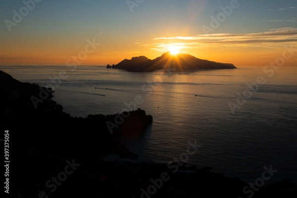 Obraz tramonto su capri 