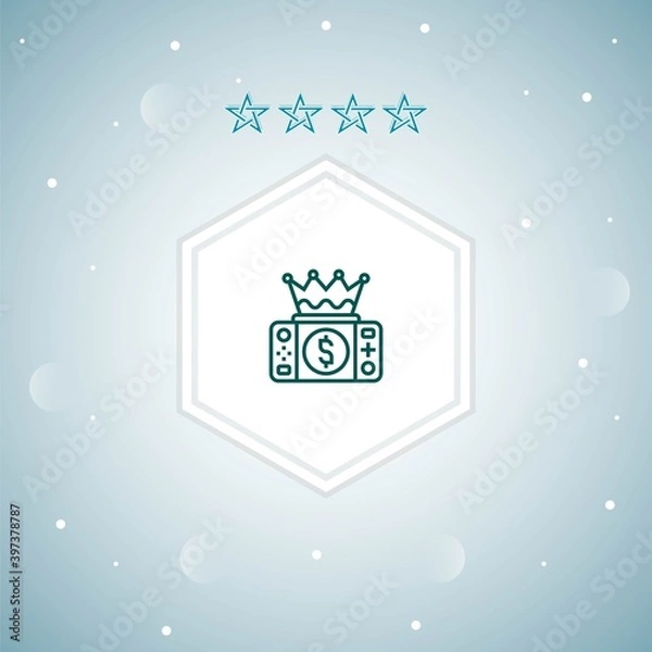 Fototapeta     console vector icons illustration