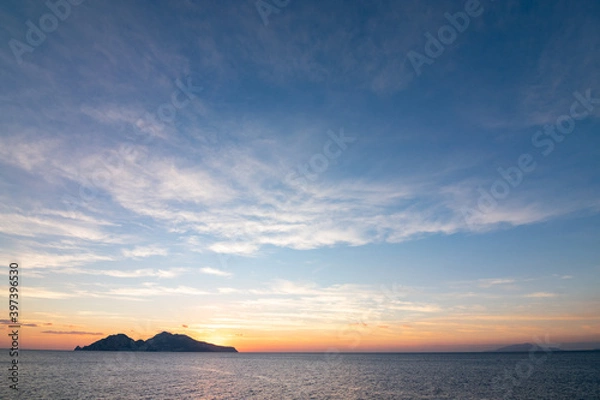 Obraz nuvole tramonto