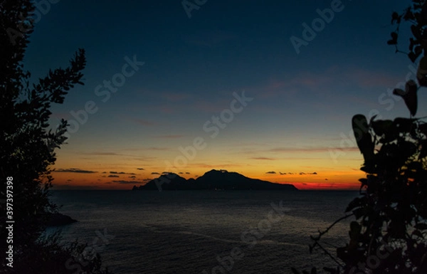 Obraz tramonto capri