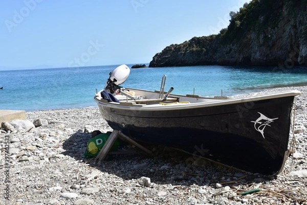 Obraz barca primo piano mare