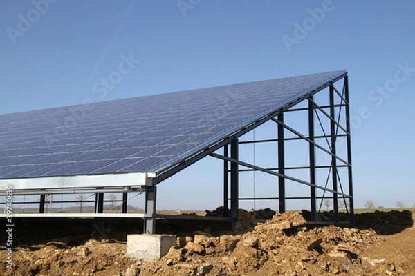 Obraz Toit de hangar photovoltaïque