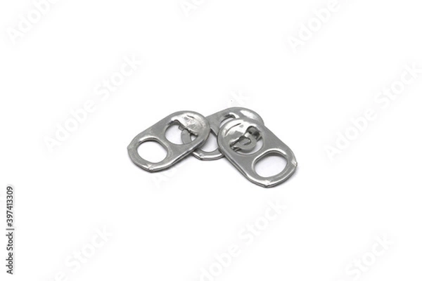 Obraz Metal can cap isolated on white background