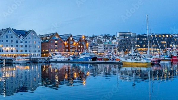 Obraz boats in the harbor