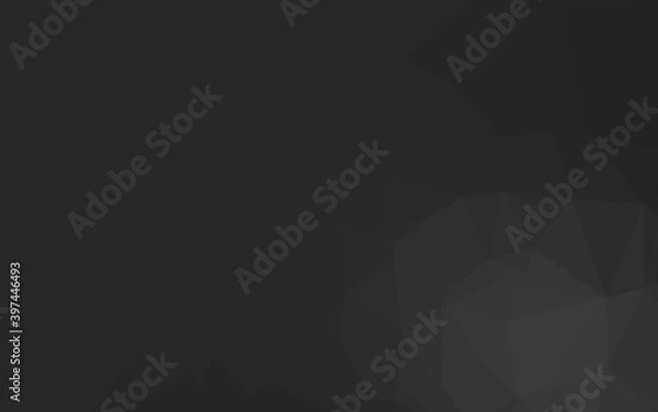Fototapeta Dark Silver, Gray vector abstract mosaic backdrop.