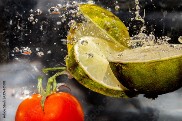 Obraz Limette und Tomate
