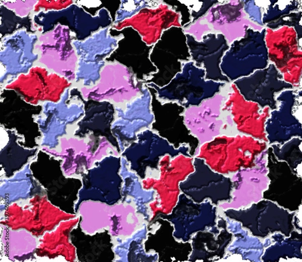 Obraz Decorative pattern with texture andsplashes