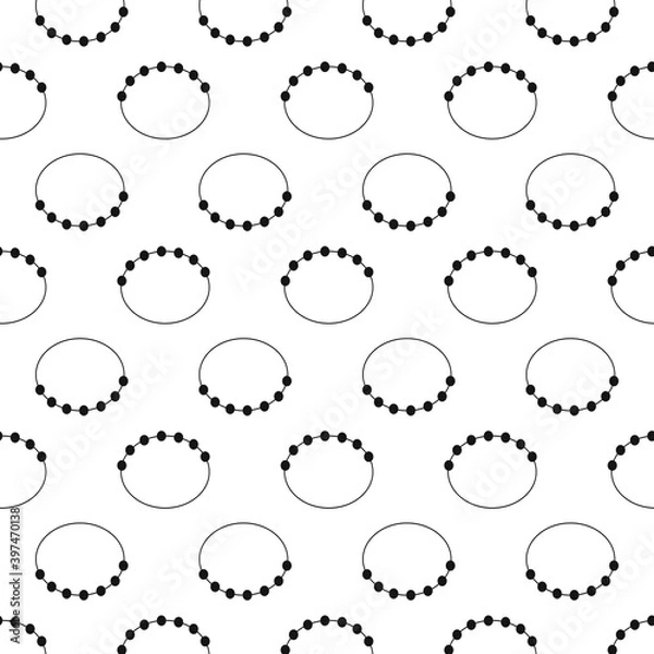 Obraz black and white ornament of geometric shapes, elements and lines. interesting pattern. the background.