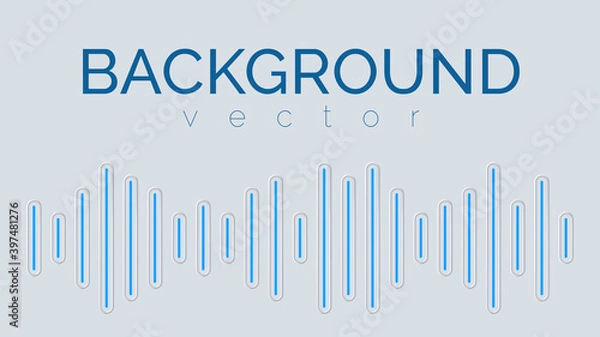 Obraz Minimalistic light sound wave or equalizer background