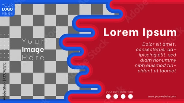 Obraz Abstract simple web banner template