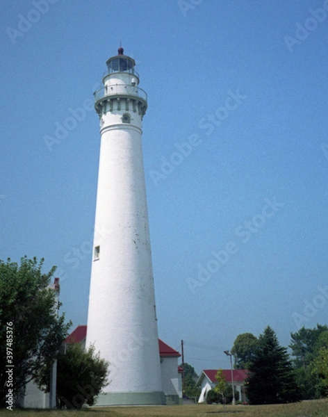 Obraz Great Lakes Lighthouses, Wind Point, Wisconsin